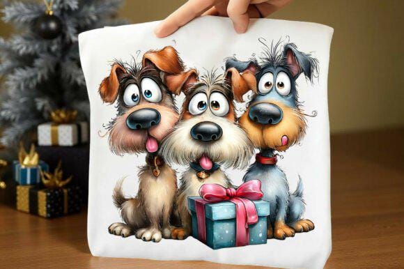 Whimsical Dog Clipart – Funny Puppy PNG Illustrations (Digital Download) - Image 13