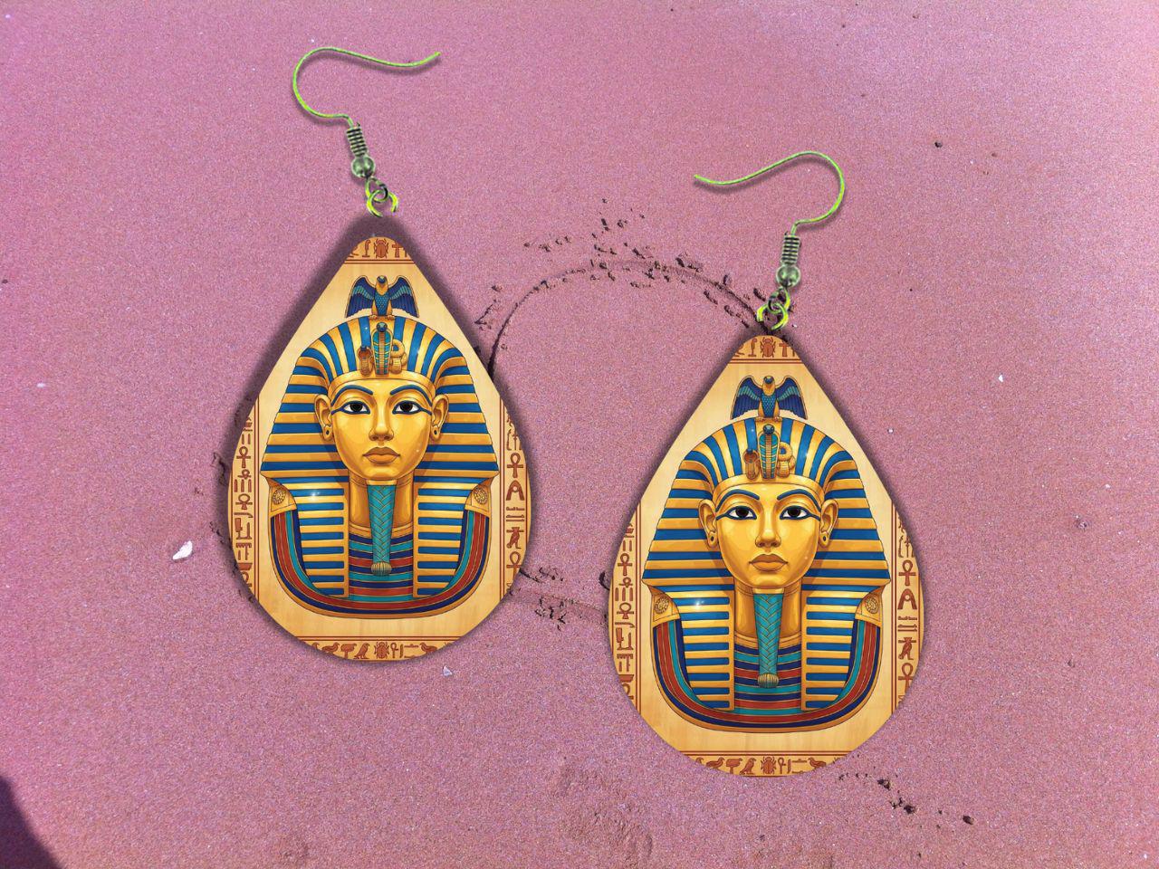 Ancient Egyptian Teardrop Earrings SVG | 36 Ankh Designs, Laser Cut & Print (Digital Download) - Image 6