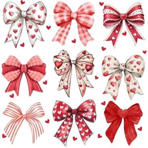 Bow Clipart Bundle – Watercolor & Solid Ribbons (PNG Digital Download)