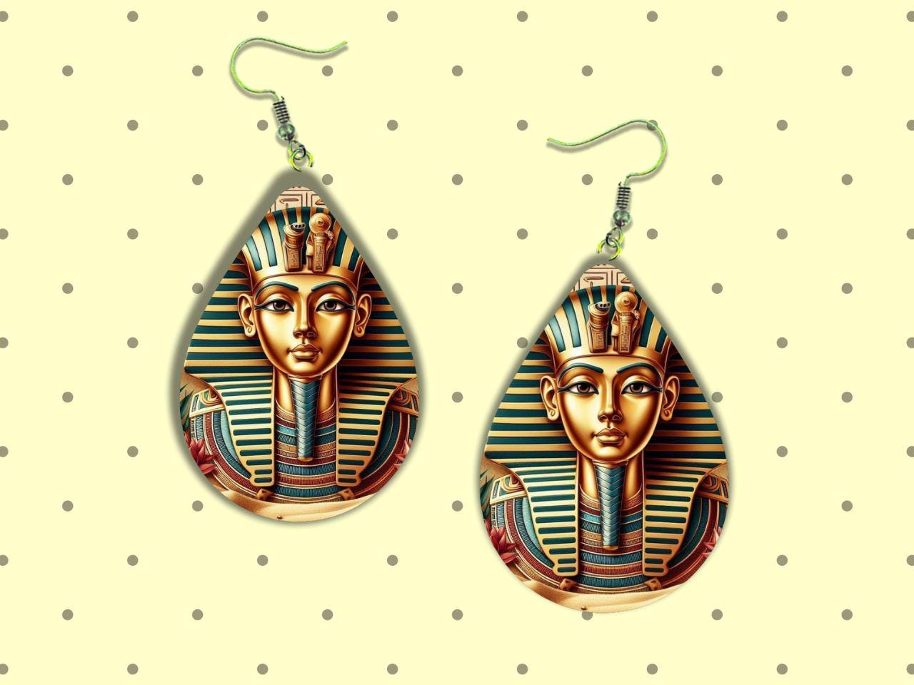 Ancient Egyptian Teardrop Earrings SVG | 36 Ankh Designs, Laser Cut & Print (Digital Download) - Image 4