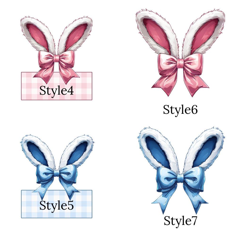 Easter Bunny Name PNG Bundle, 15 Styles, Kids Easter Sublimation Designs - Image 3