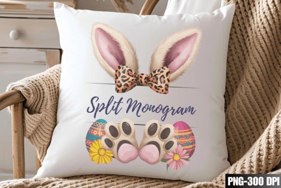 Personalized Easter Bunny | Kid Name Split Monogram PNG Bundle (Digital Download) - Image 10