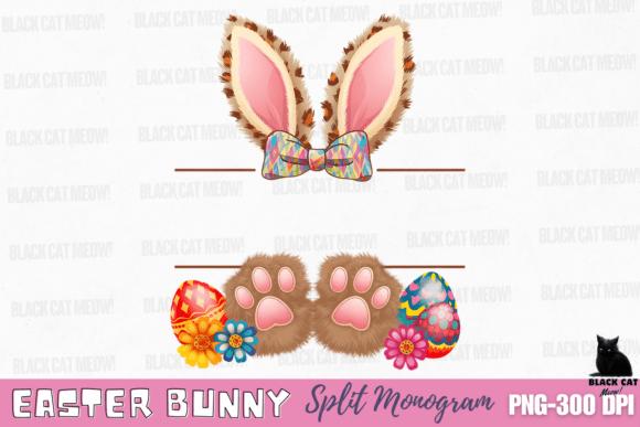 Personalized Easter Bunny | Kid Name Split Monogram PNG Bundle (Digital Download) - Image 9