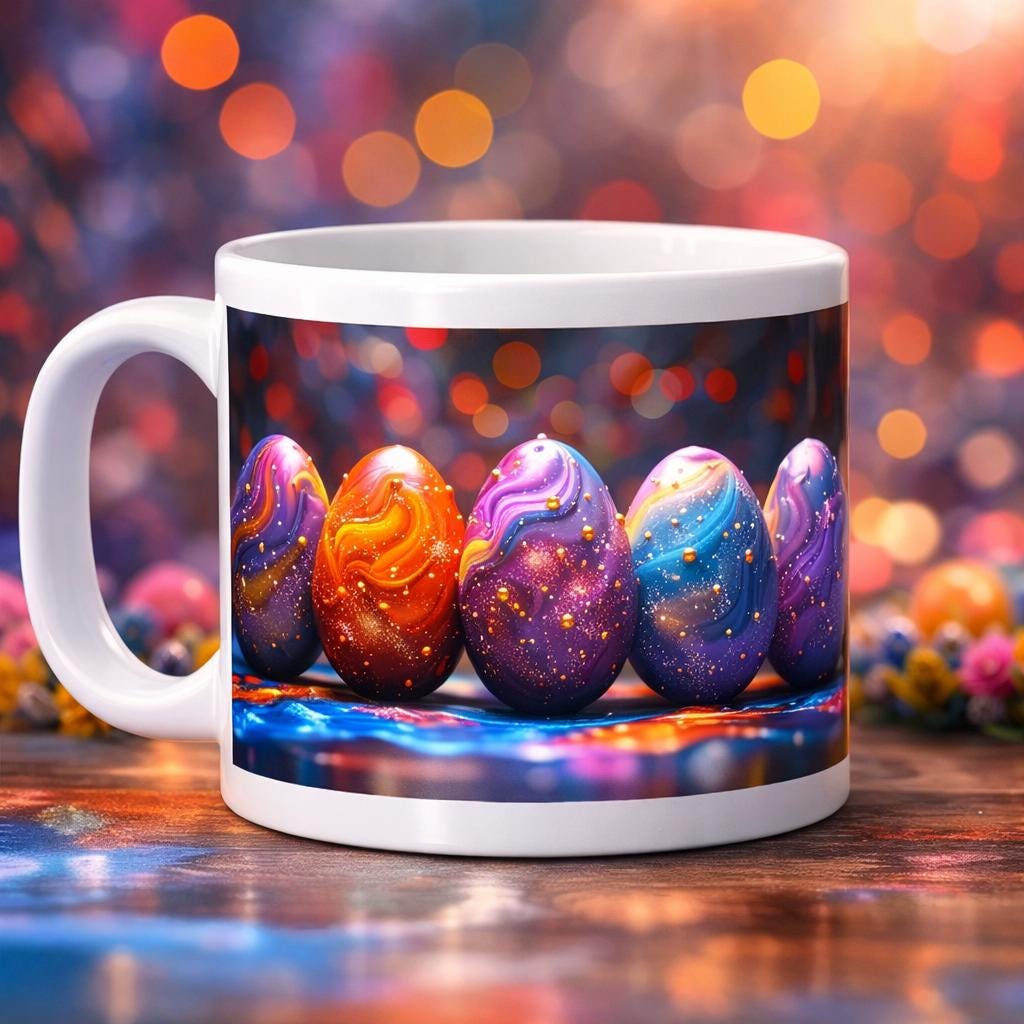 1000 Easter Mug Wraps | Sublimation PNG Bundle for 11oz & 15oz Mugs (Digital Download) - Image 9