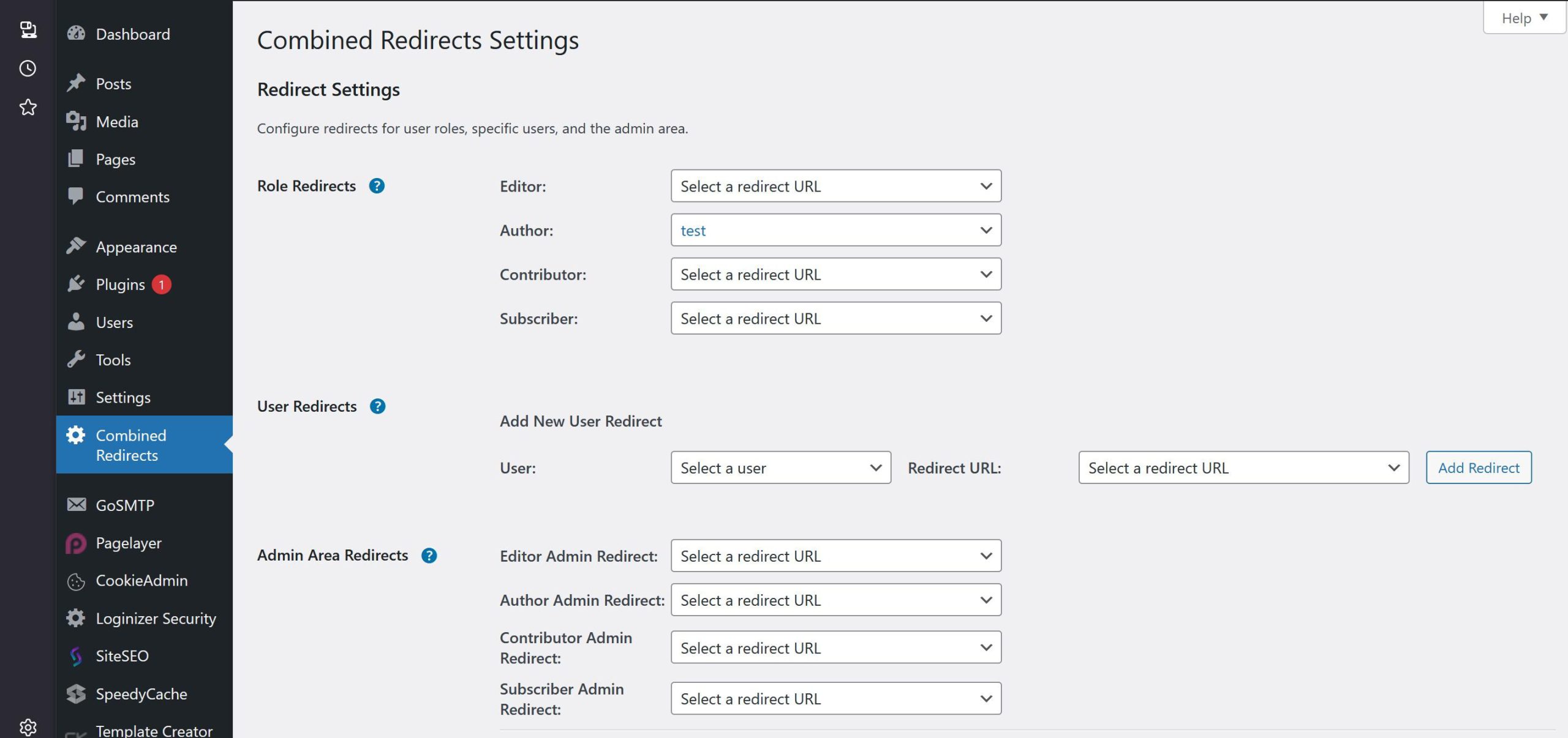 Combined Redirects – Advanced Login & Admin Redirect Plugin for WordPress - Image 5