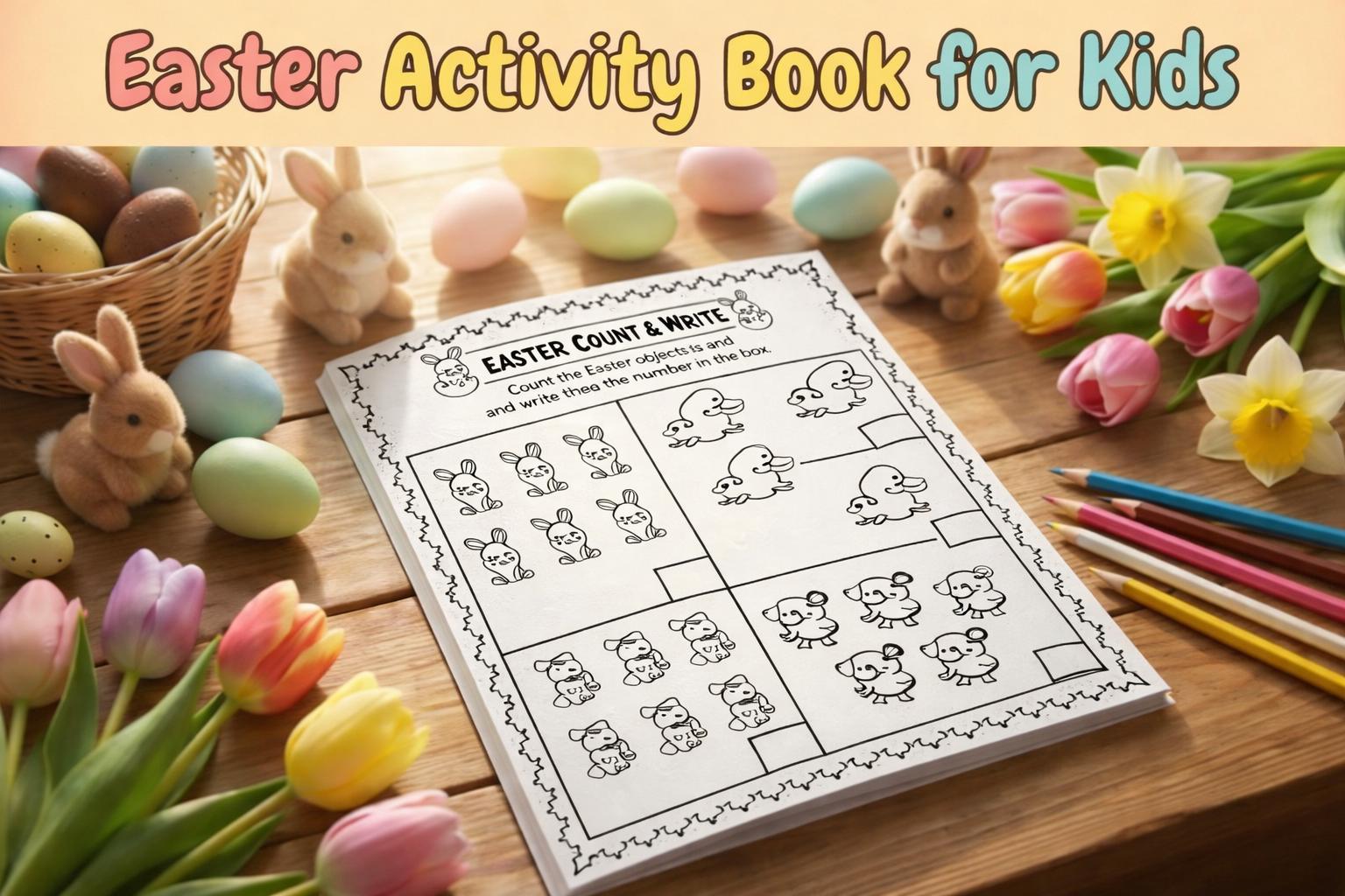 Easter Activity Book for Kids | 150 Printable Pages (Digital Download) - Image 5
