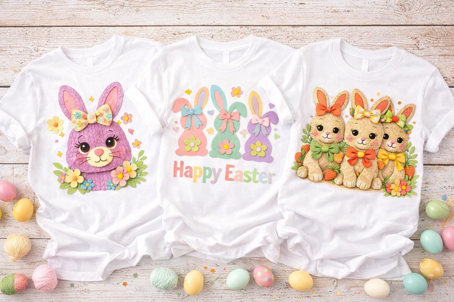 Easter PNG Bundle, Scrapbook Style , 12 Designs, Faux Paper Clipart (Digital Download) - Image 11