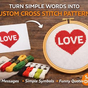 Custom Cross Stitch Pattern – Photo Realistic PDF (Same Day Delivery)