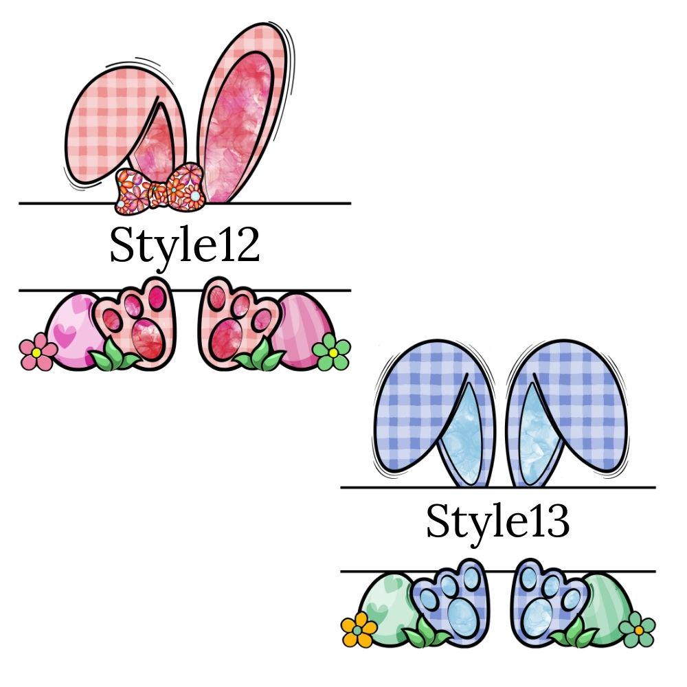 Easter Bunny Name PNG Bundle, 15 Styles, Kids Easter Sublimation Designs - Image 5