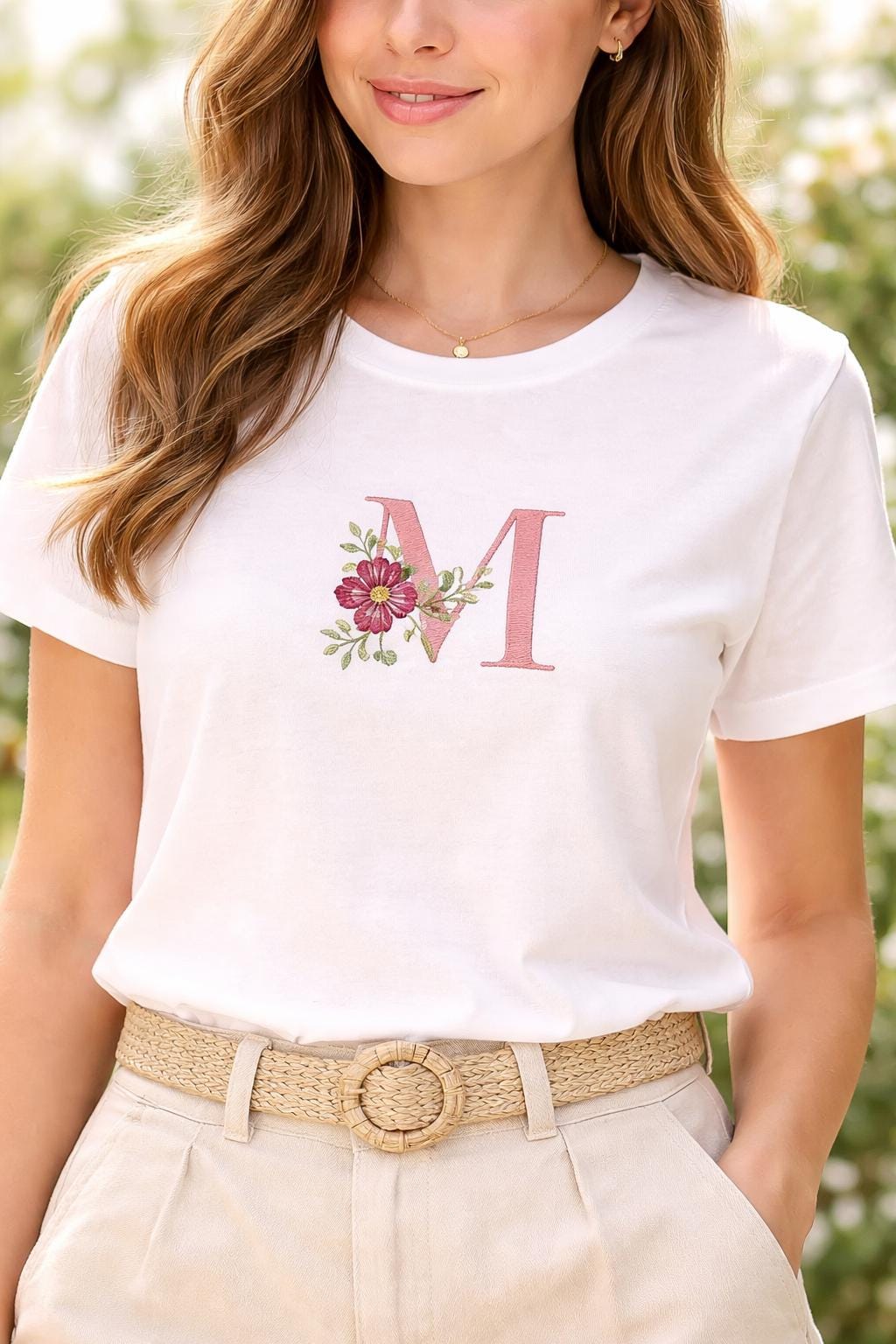 Floral Alphabet Hand Embroidery Pattern set | Monogram A-Z Letters (Digital Download) - Image 4