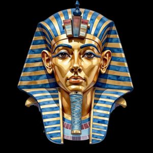 Pharaoh Tutankhamun Mask Ancient Egypt Sublimation Bundle (15 PNG Files) – Hieroglyphs Decor Designs