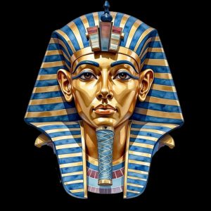 Pharaoh Tutankhamun Mask Ancient Egypt Sublimation Bundle (15 PNG Files) – Hieroglyphs Decor Designs