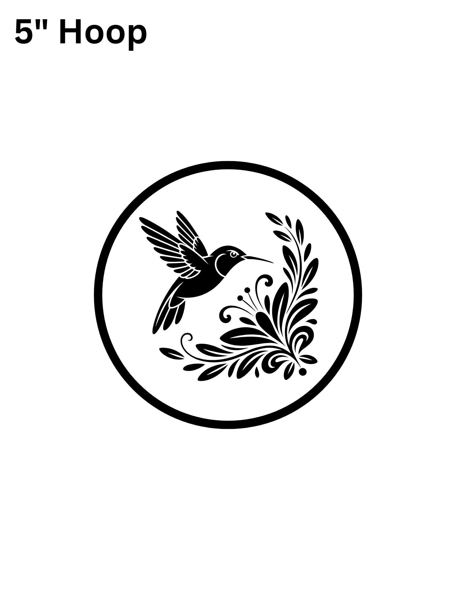 Floral Hummingbird Embroidery Pattern Bundle – 3 Beginner Designs | Color Guide & Stitch Tutorial (Digital Download) - Image 9