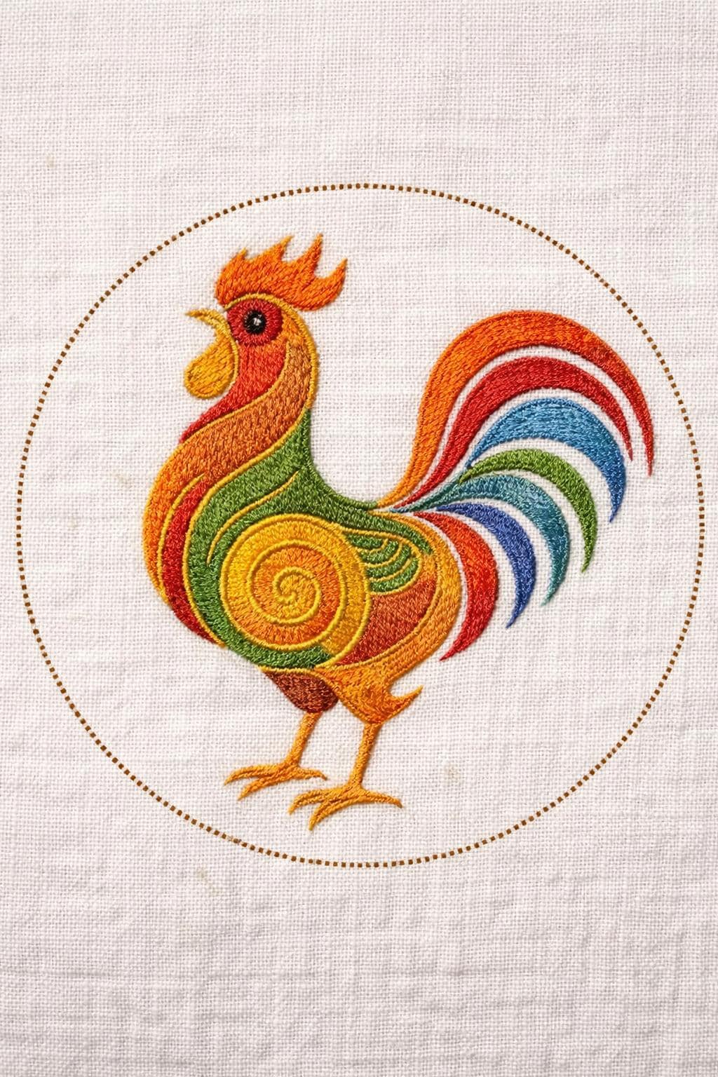 Rooster Stick and Stitch Hand Embroidery Pattern Bundle, 7 Chicken Designs (PDF Download) - Image 2