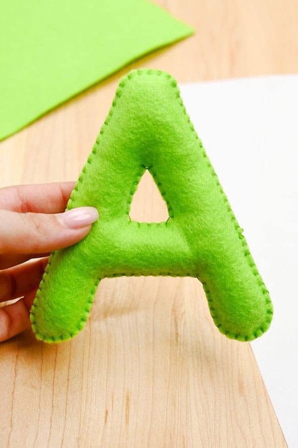 Puffy Letter Sewing Pattern, Numbers and Alphabet Garland, Nursery Decor , 8" (20Cm) (PDF Download) - Image 8