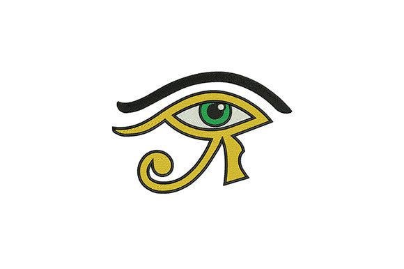 Eye of Horus Embroidery Design: Ancient Egyptian Boho Symbol | Machine files (Digital Download) - Image 2