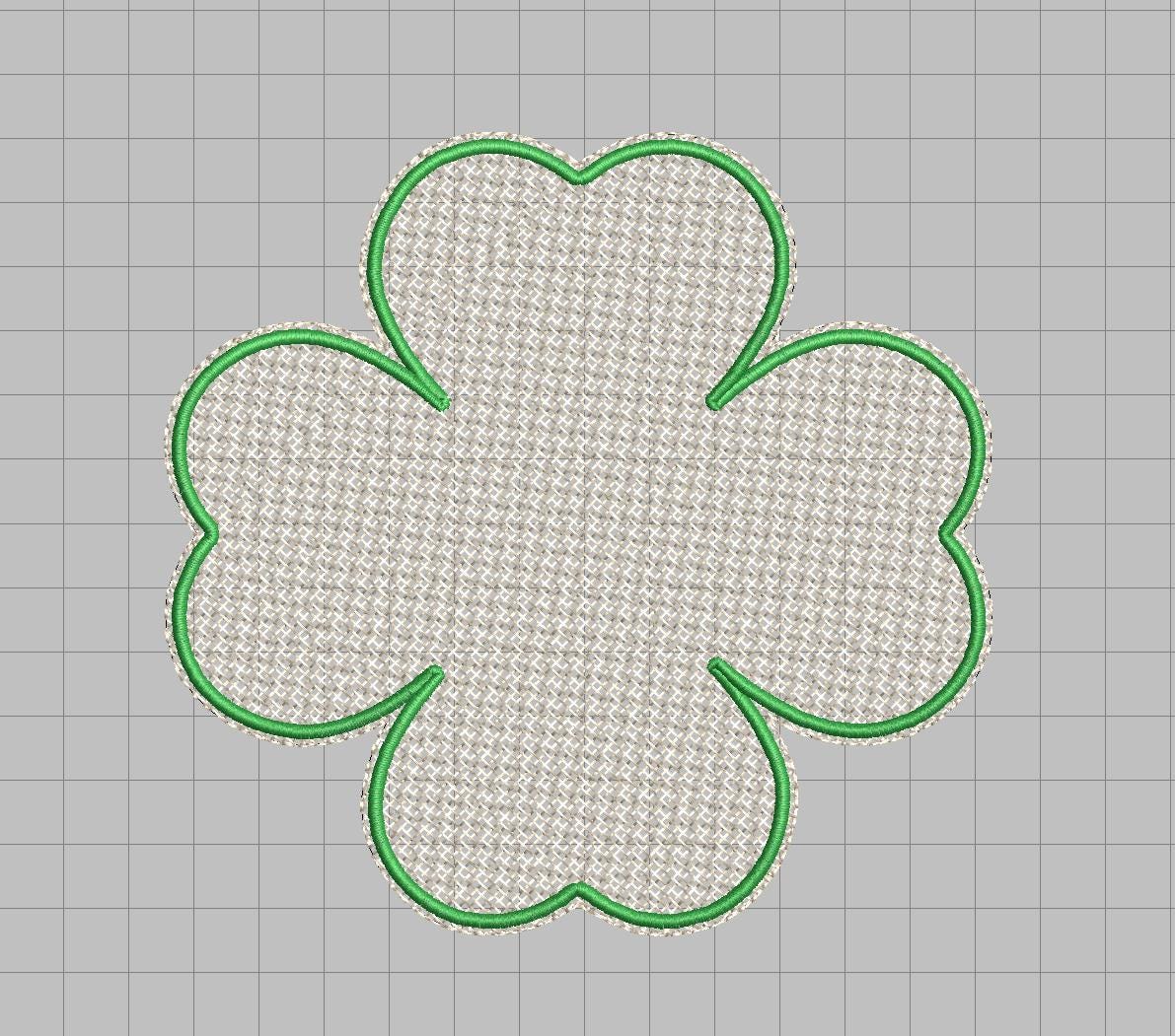 6 Petal Flower Applique Embroidery Design | Multi Size Machine Files | Fabric Fill (Digital Download) - Image 4