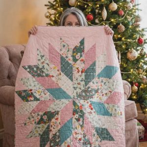 Homestead Star Quilt Pattern – Vintage Floral Patchwork Sewing (Digital Download)