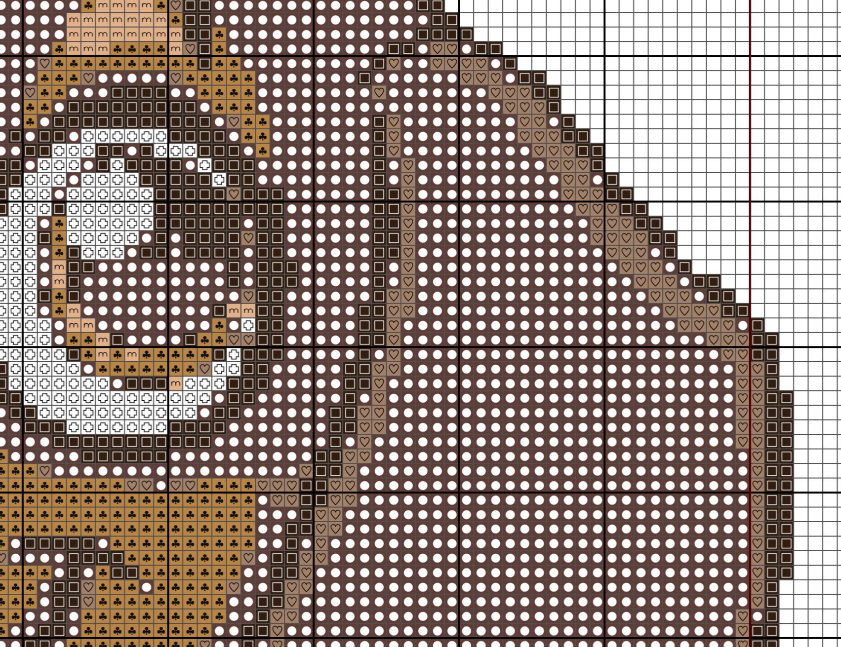 Dachshund Dog Cross Stitch Pattern PDF, Modern Sausage Dog Embroidery Chart (Digital Download) - Image 4