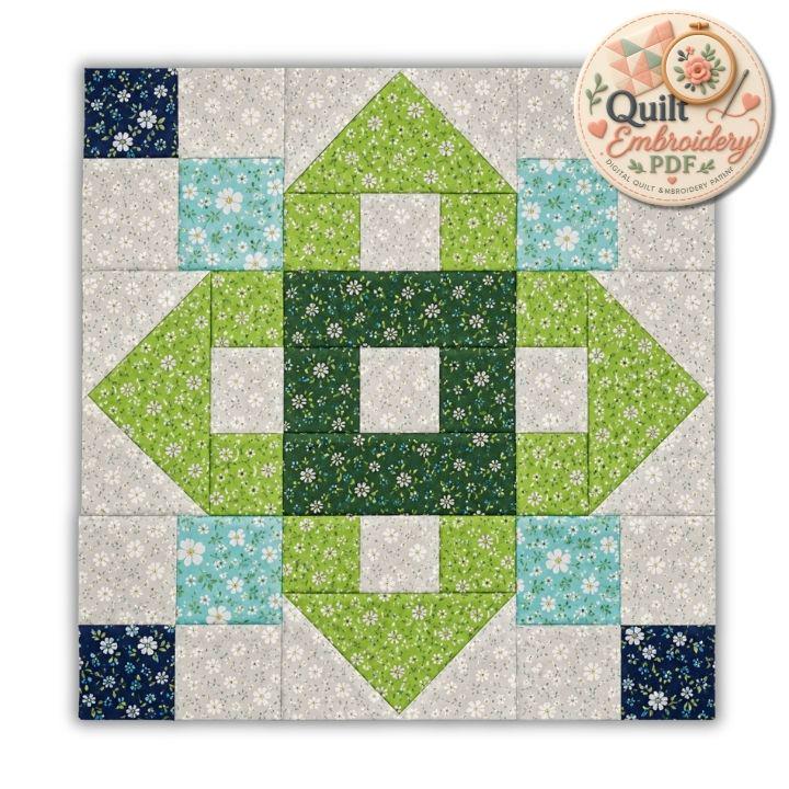Flying Geese Quilt Block Pattern, Modern Beginner Patchwork PDF (Digital Download) - Image 8