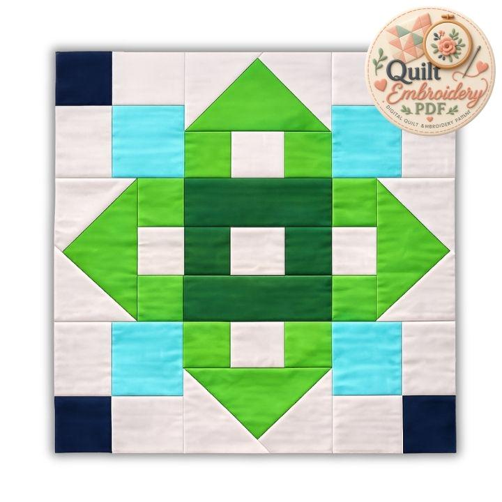 Flying Geese Quilt Block Pattern, Modern Beginner Patchwork PDF (Digital Download) - Image 7