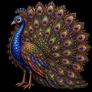 27 Stained Glass 3D Animals Clipart Bundle, Gothic Jewel Art PNGs (Digital Download)