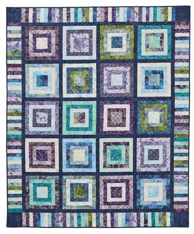 Midnight Mosaic Quilt Pattern, Beginner Friendly Modern Patchwork Throw Quilt (PDF Download) - Image 8