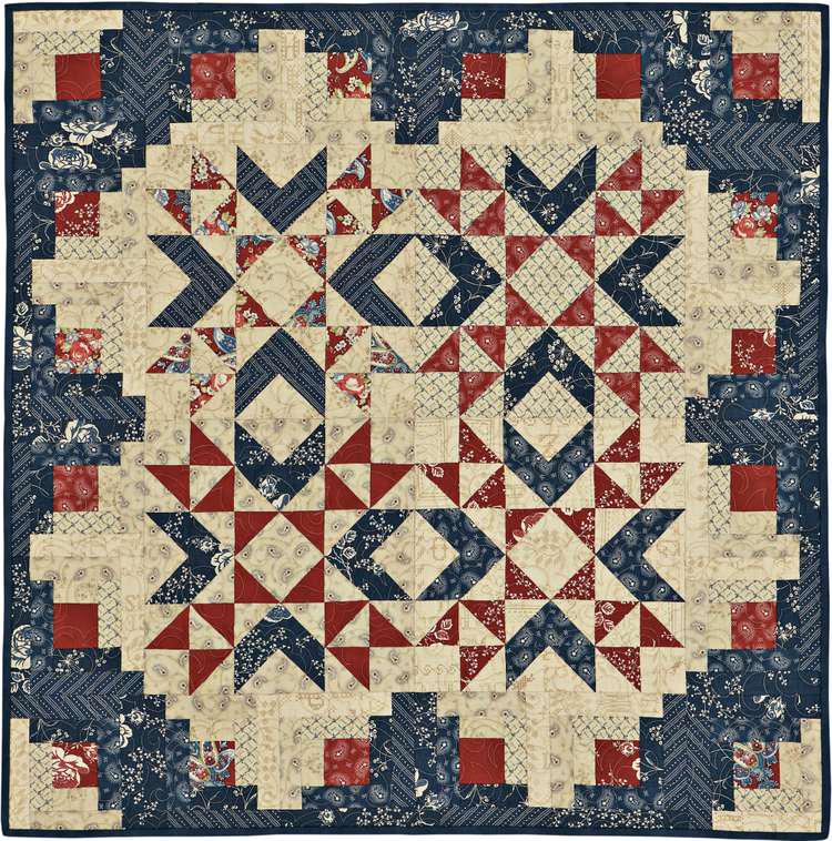 Liberty Stars Quilt Pattern, Patriotic Americana Star Blocks (PDF Download) - Image 3