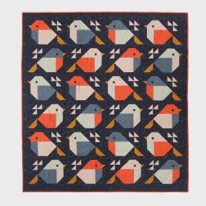 Sparrows Quilt Pattern by Pen + Paper Patterns, PPP25, Woodland Bird, Modern Baby Quilt (PDF Download)