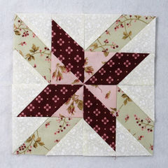 poinsettia quilt block
